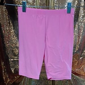 Girls' Pink Stretch Bike Shorts - Comfortable Everyday Activewear